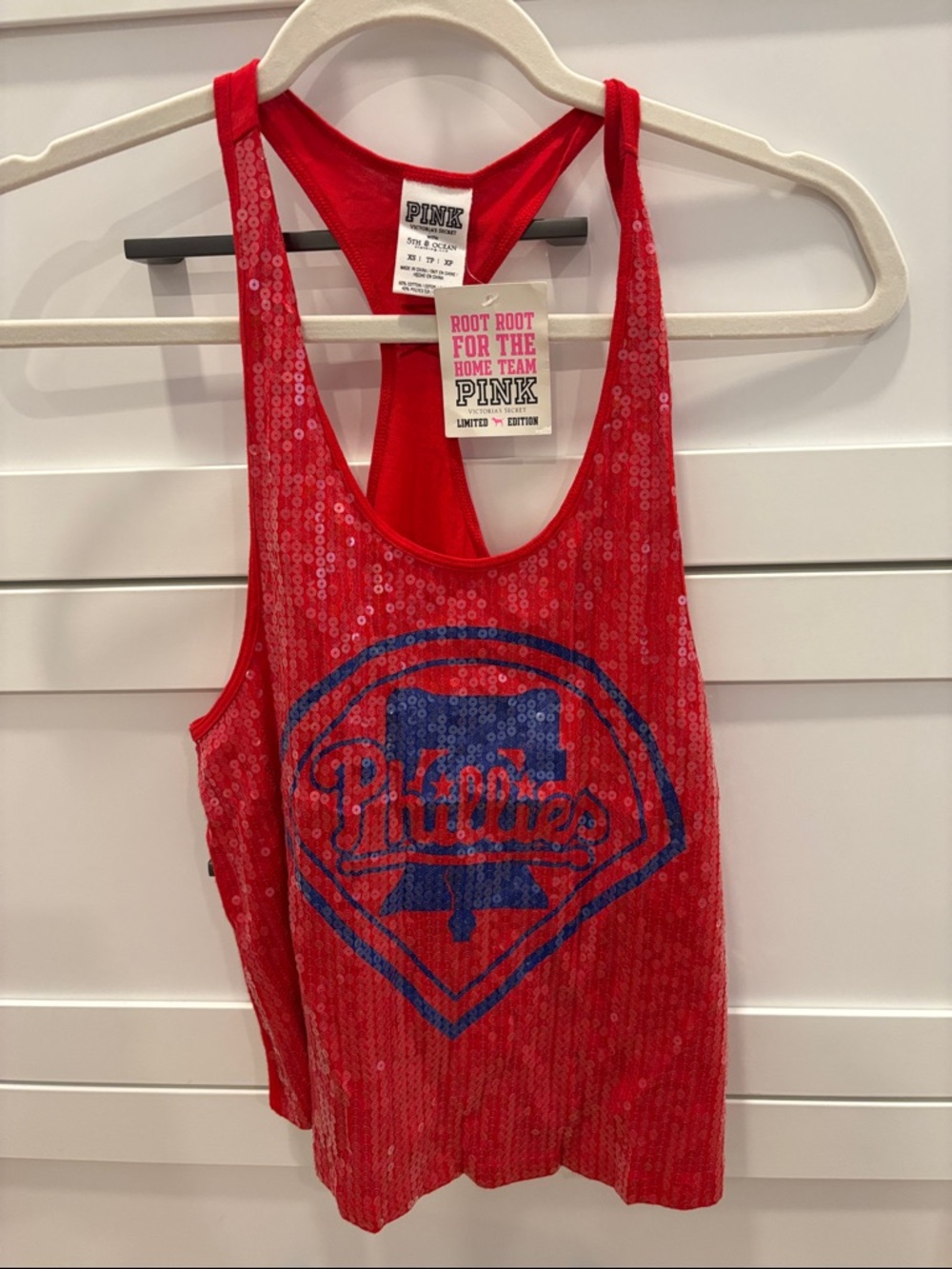 NWT Victoria Secret sequin Phillies tank XS